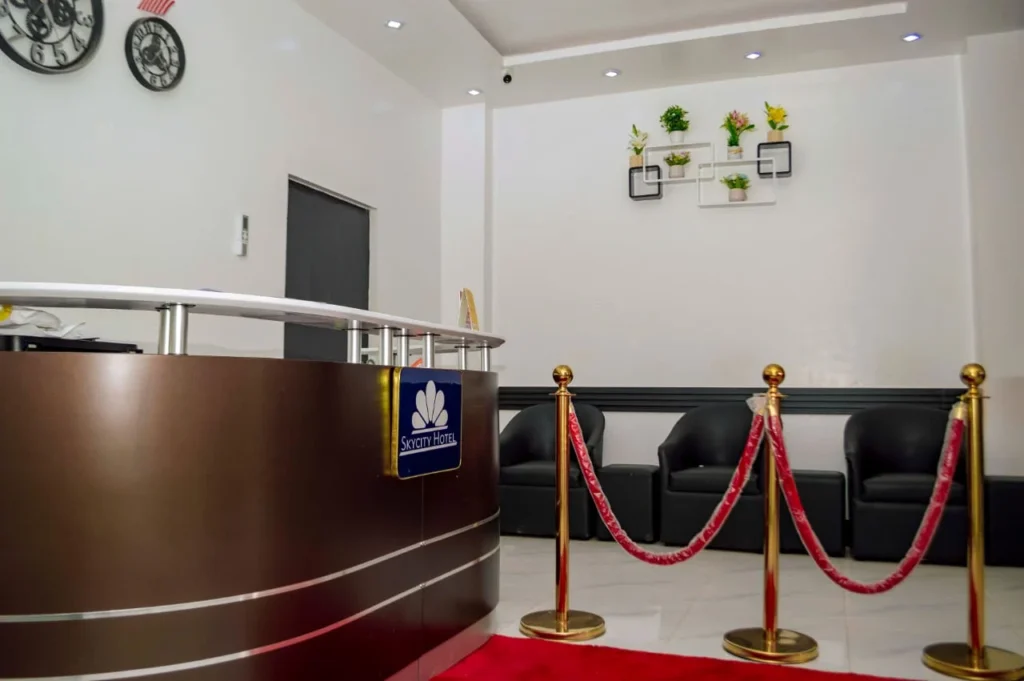 24-hour front desk at Skycity Hotel
