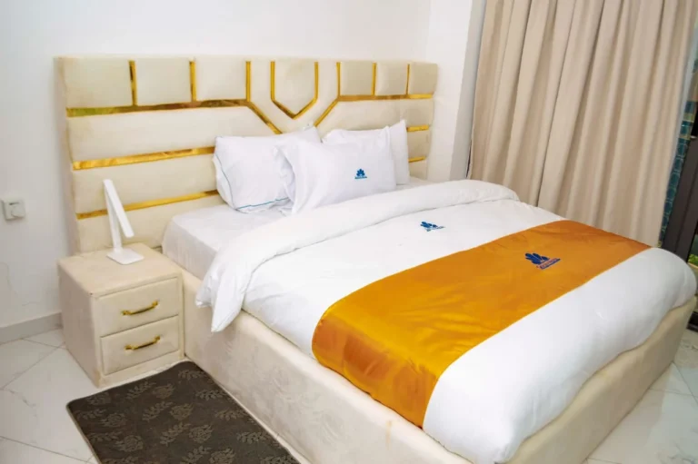 Premium double room with bedside table at Skycity Hotel